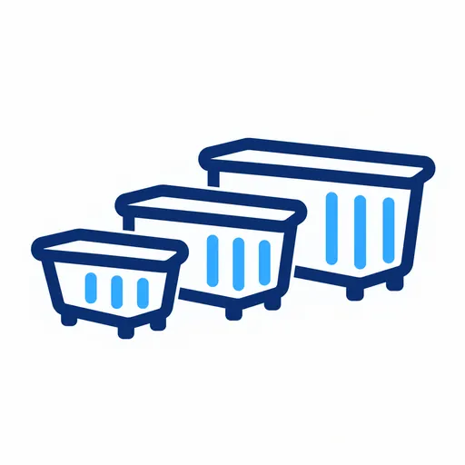 Step 2 icon: choose a dumpster size