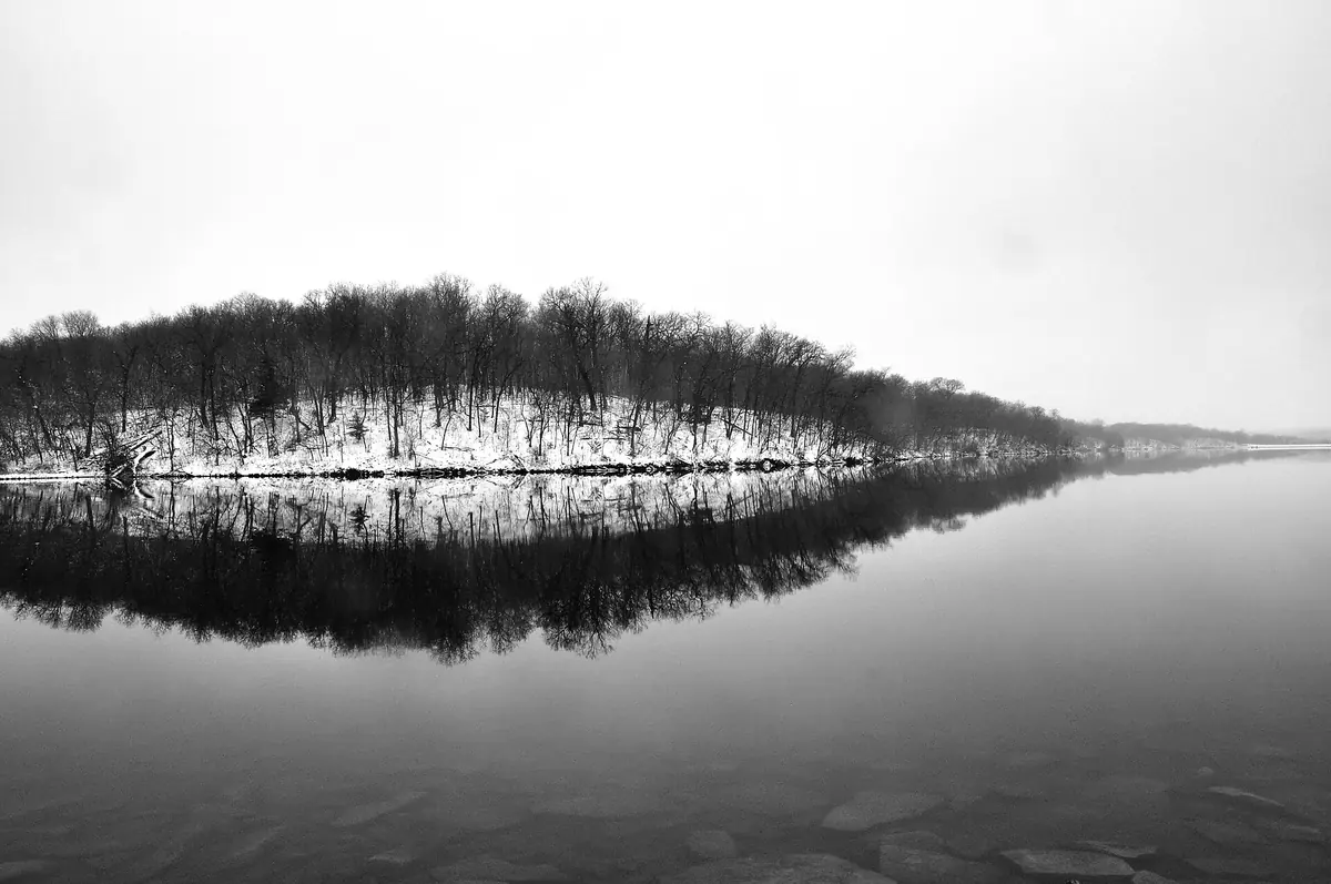 Shawnee Mission Park lake near Shawnee, Kansas